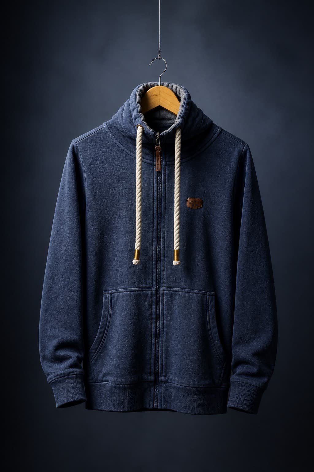 pull-over streetwear robuste bleu
