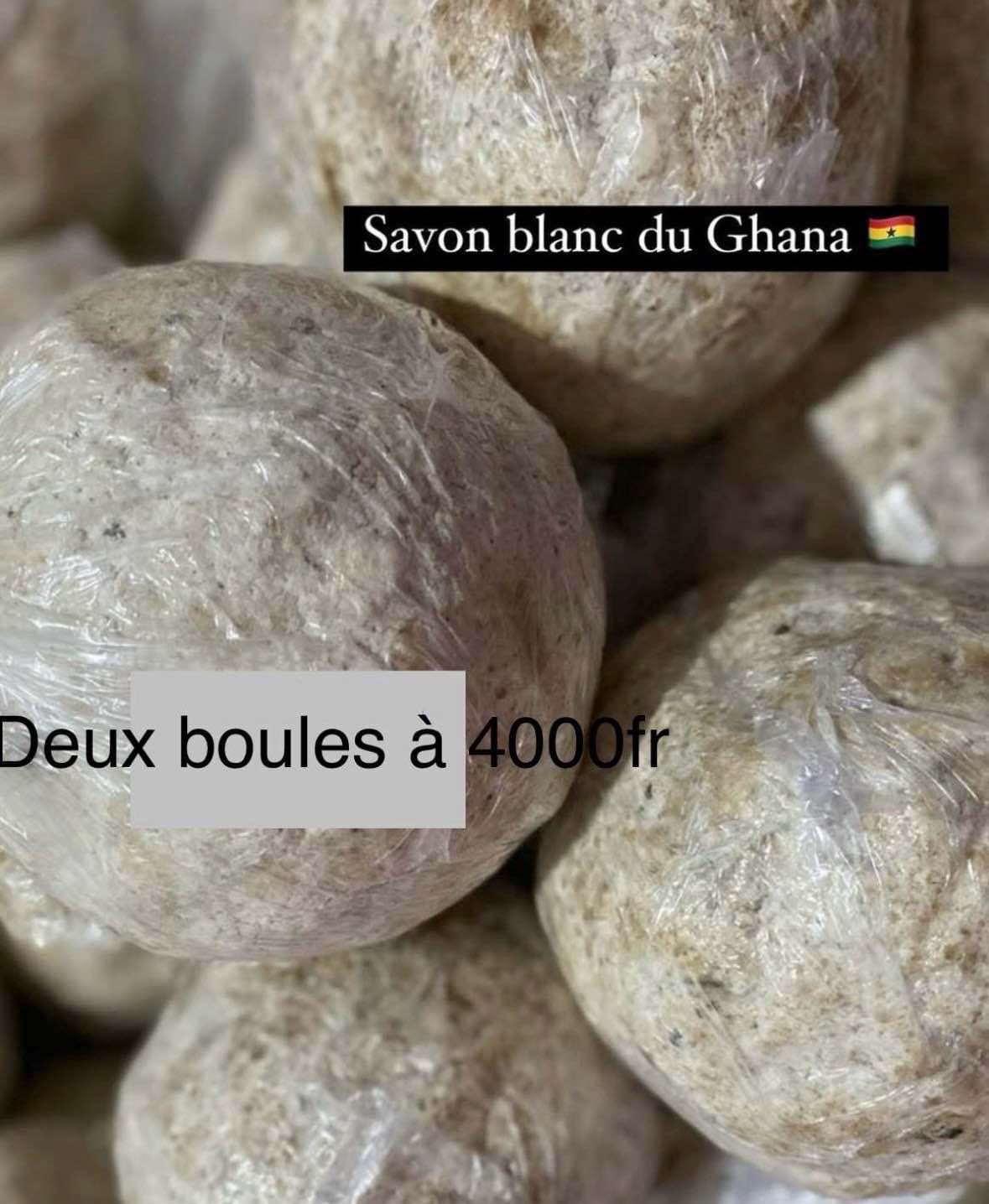 savon blanc du Ghana