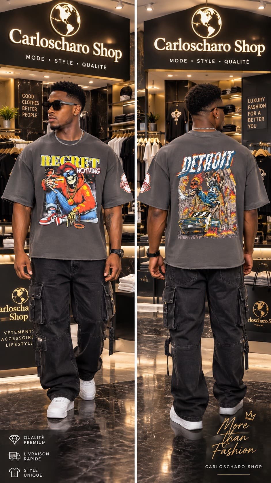 t-shirt streetwear robuste