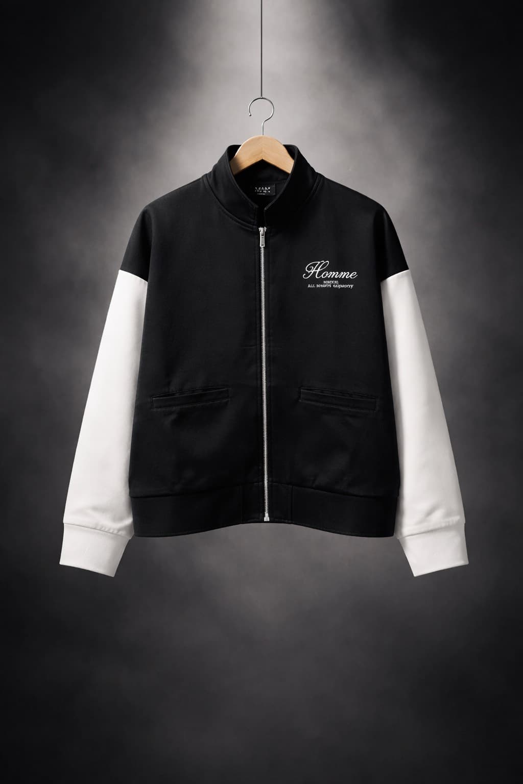 pull-over noir Blanc