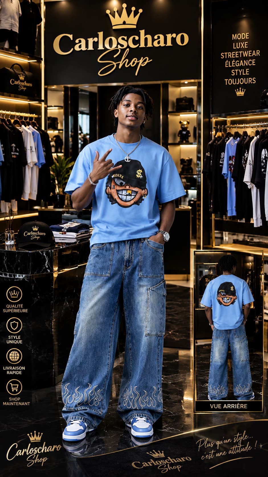 pantalon streetwear baggy