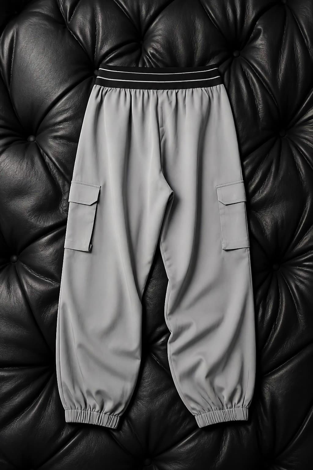 pantalon cargo gris