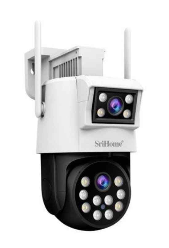 Camera Double Objectif SriHome Extérieur 4G / WiFi - PTZ 360°