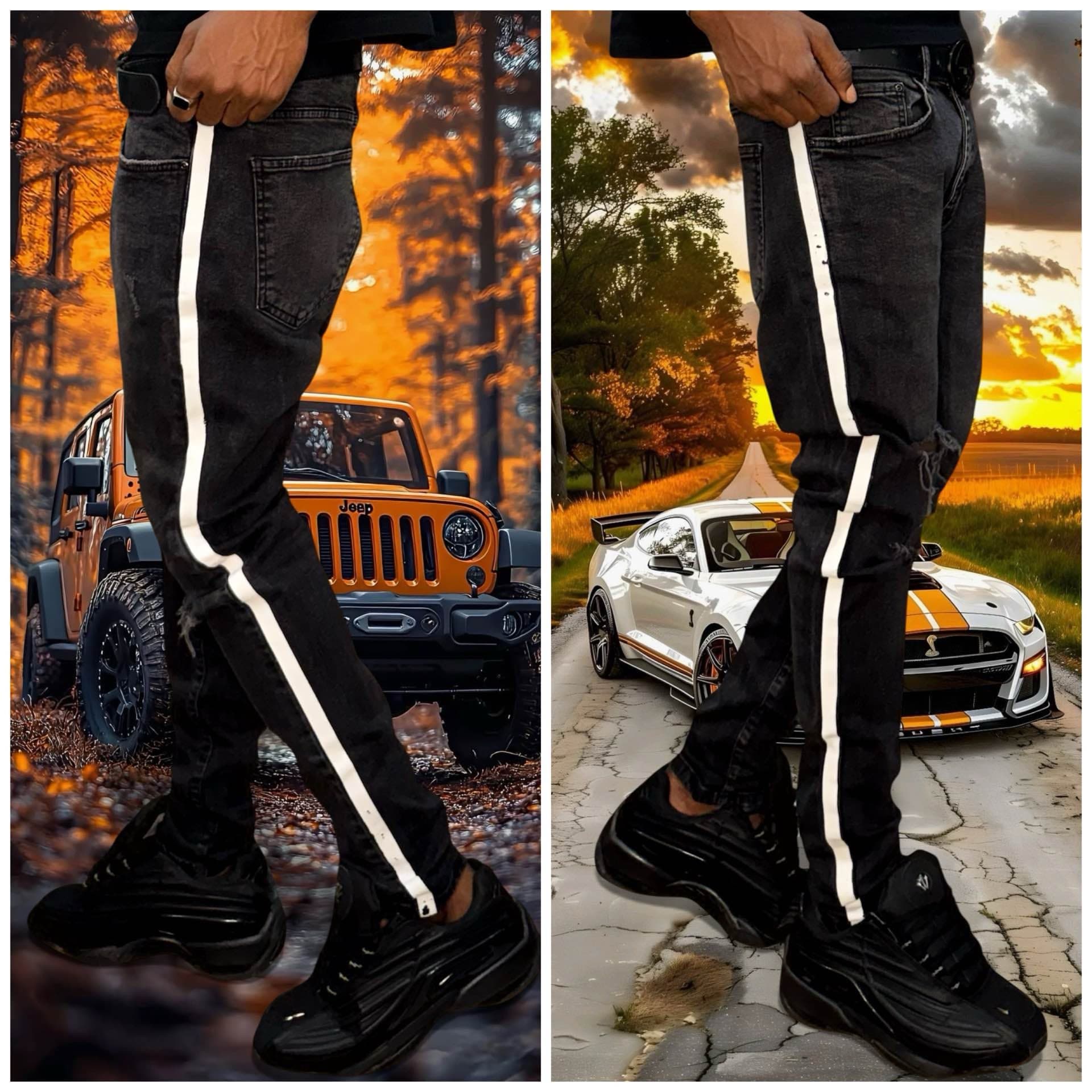 pantalon jean noir