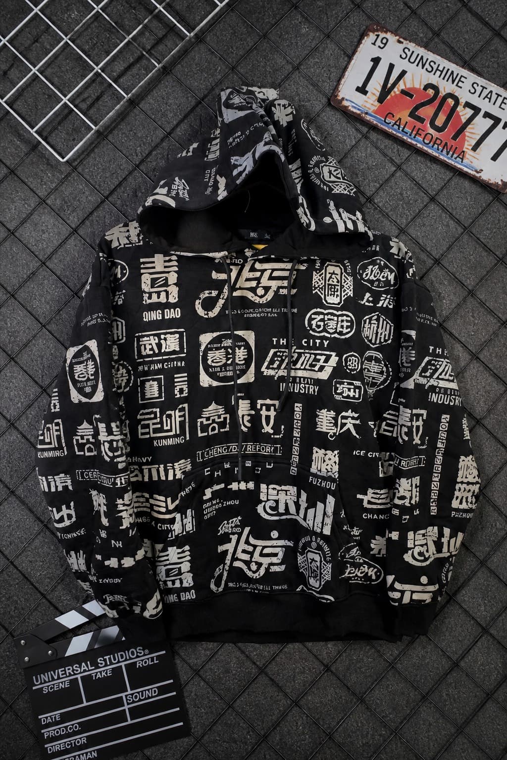 pull-over noir streetwear
