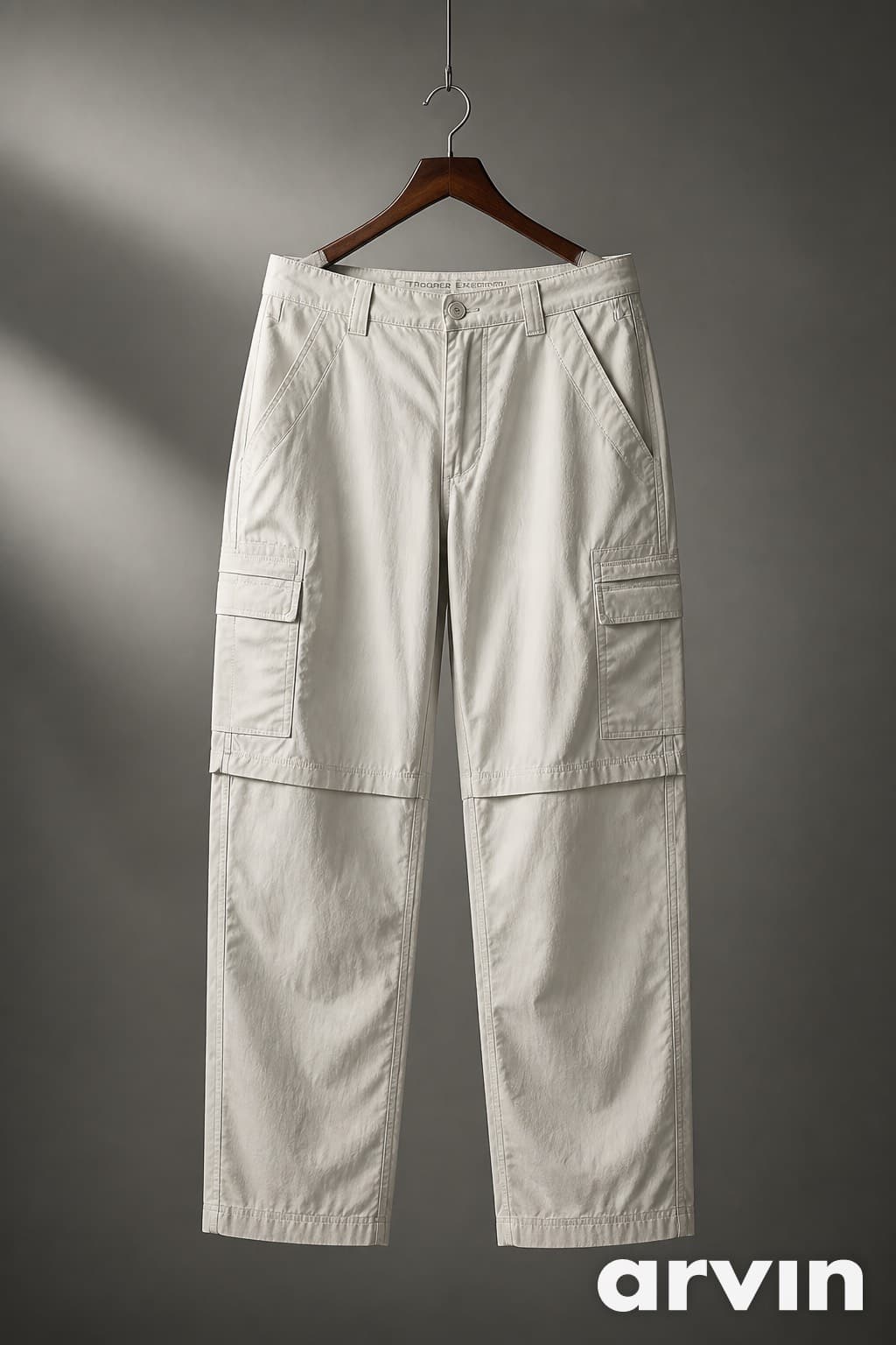 pantalon cargo beige