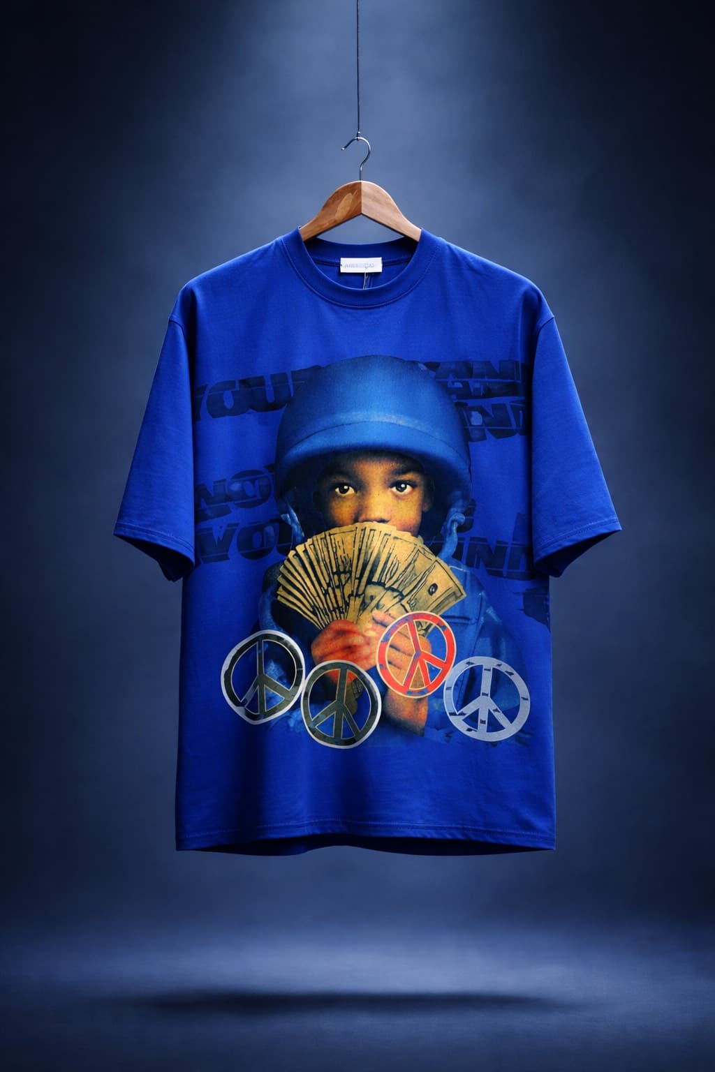 T-shirt bleu streetwear