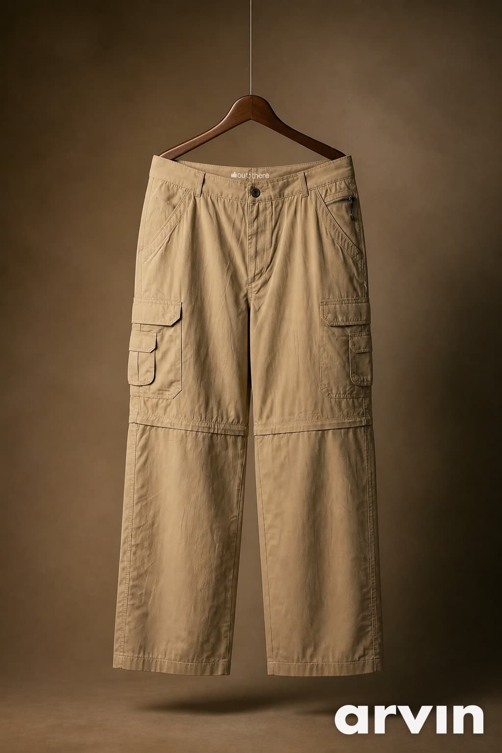 pantalon cargo couleur kaki