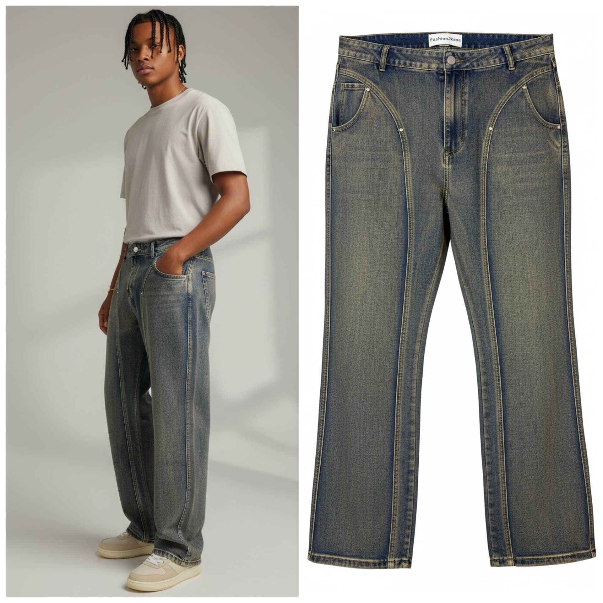 pantalon jean cargo