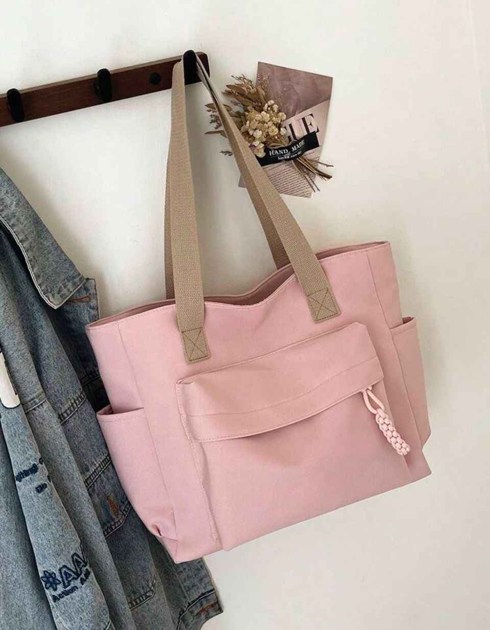 sac cabas rose 