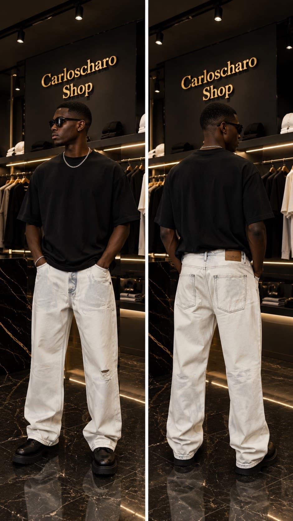 pantalon jean décontracté