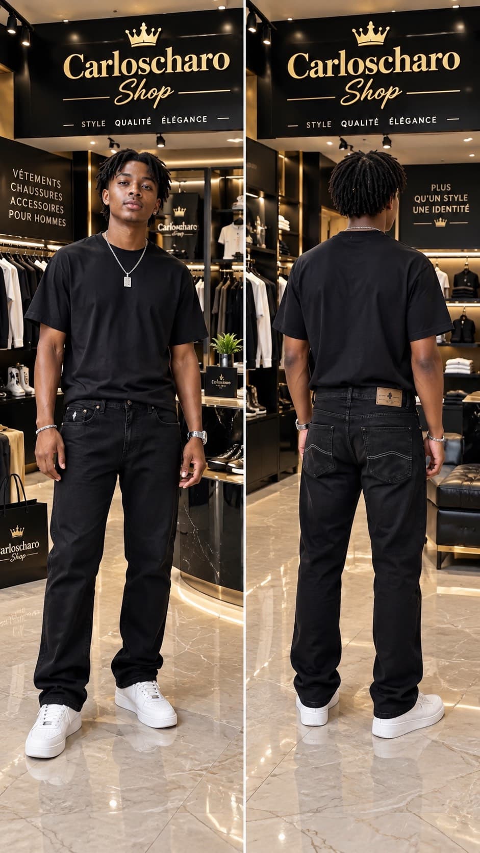 pantalon jean cargo