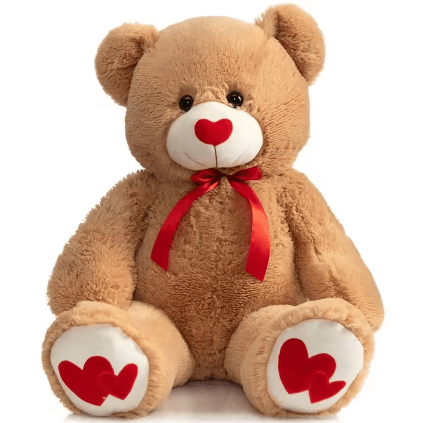 peluche double cœur