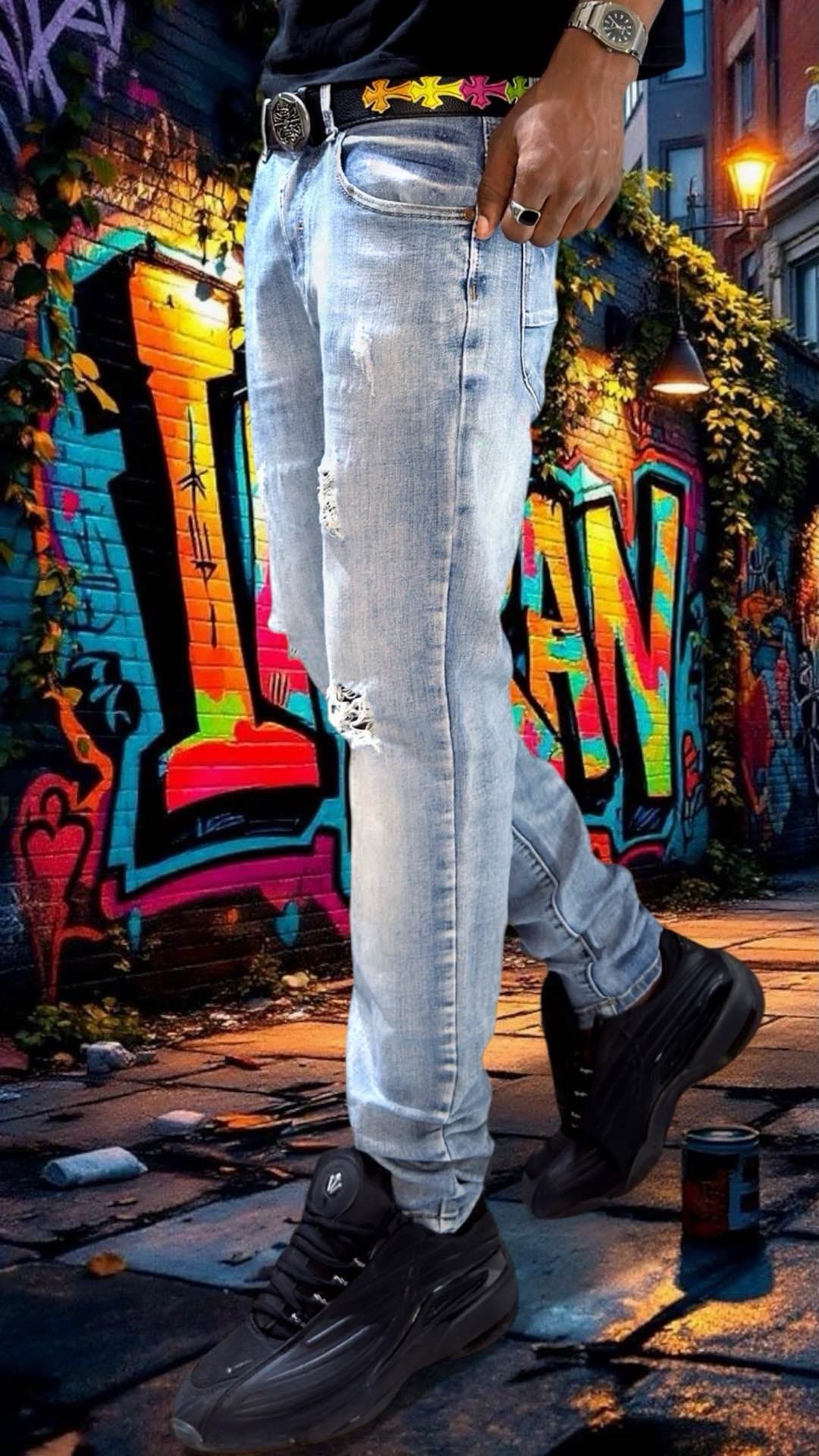 pantalon jean décontracté