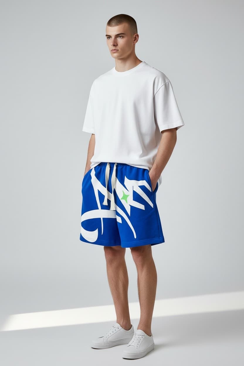 short bleu