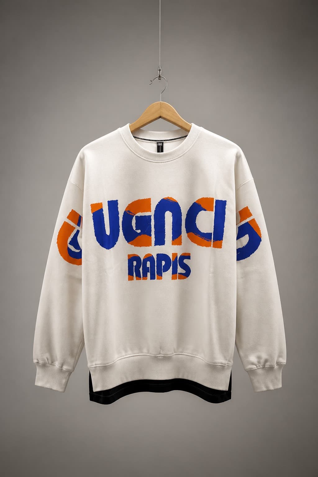 pull-over blanc streetwear