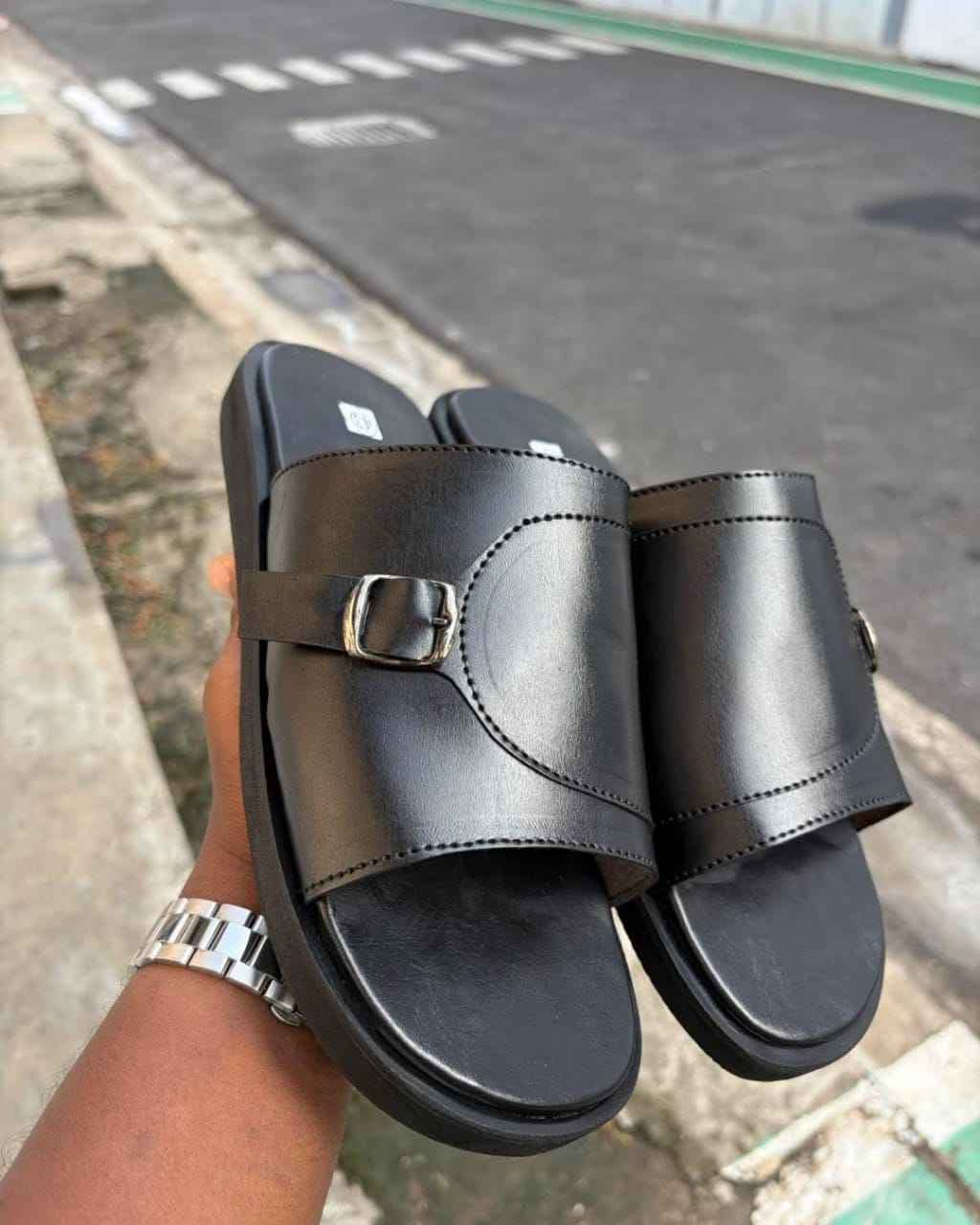sandales en cuir