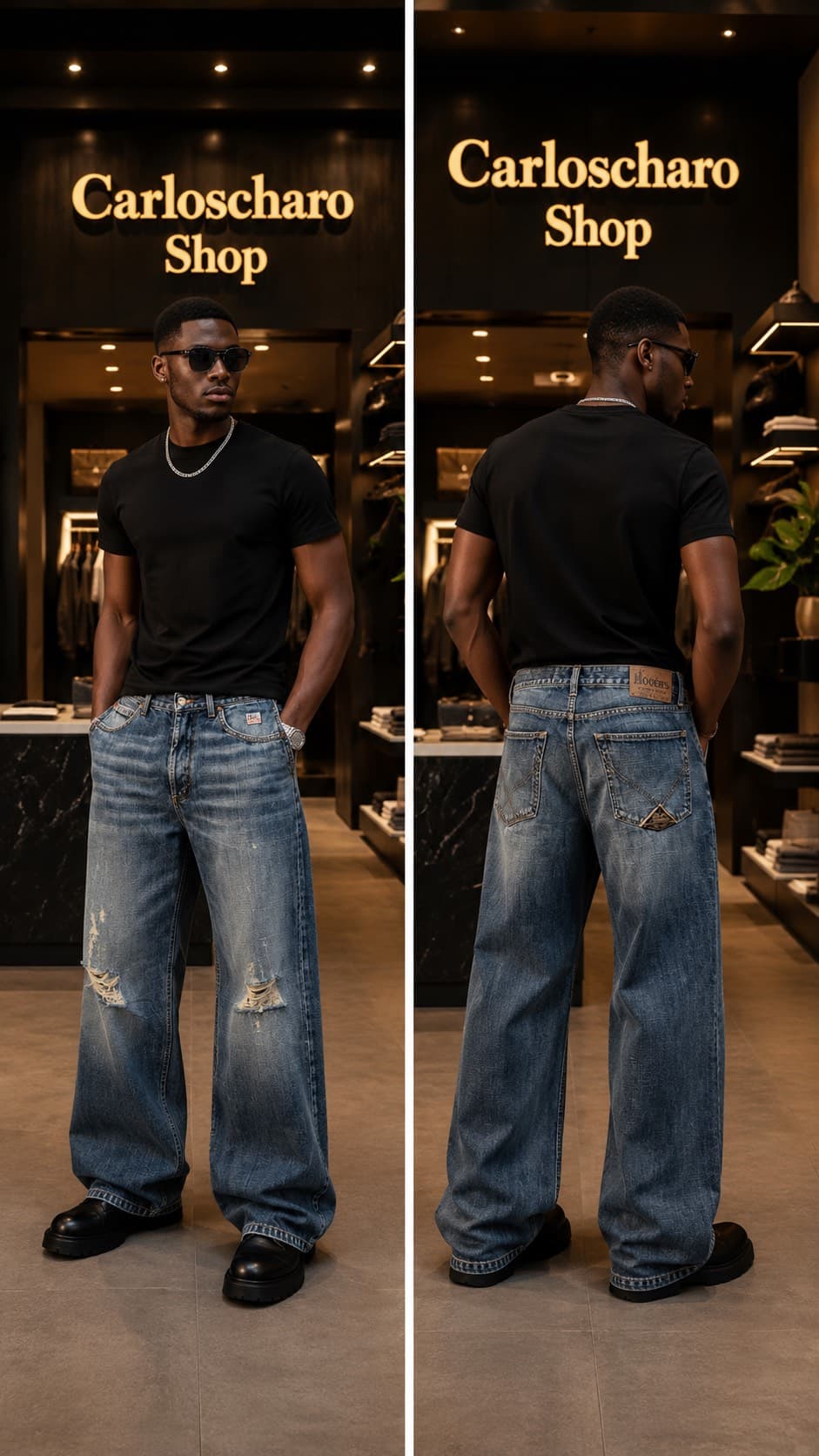pantalon jean décontracté