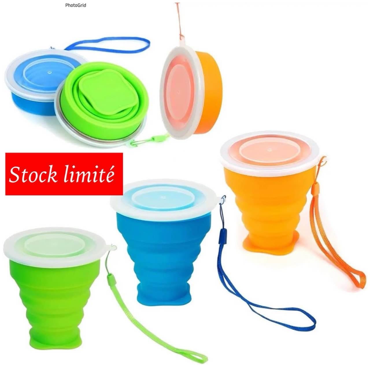 tasse pliable = lot de 3
