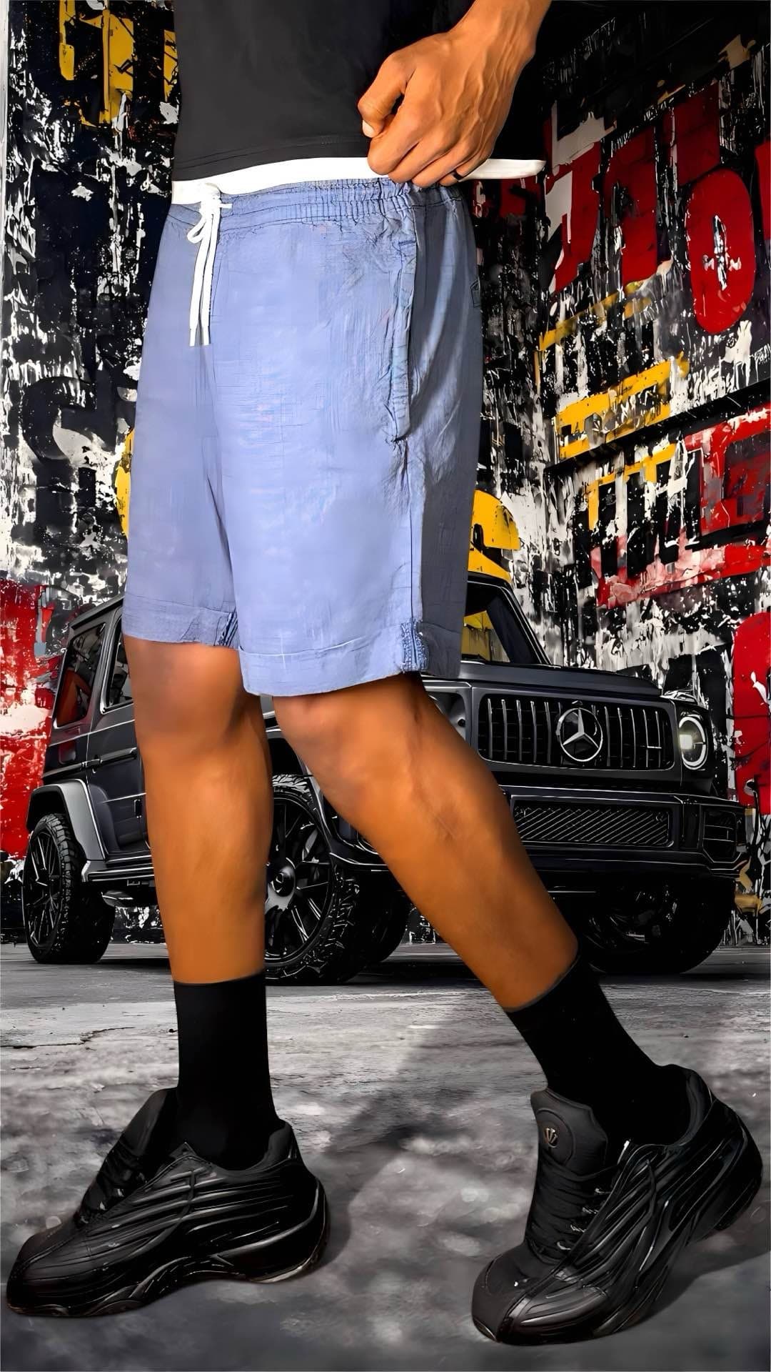 short bleu