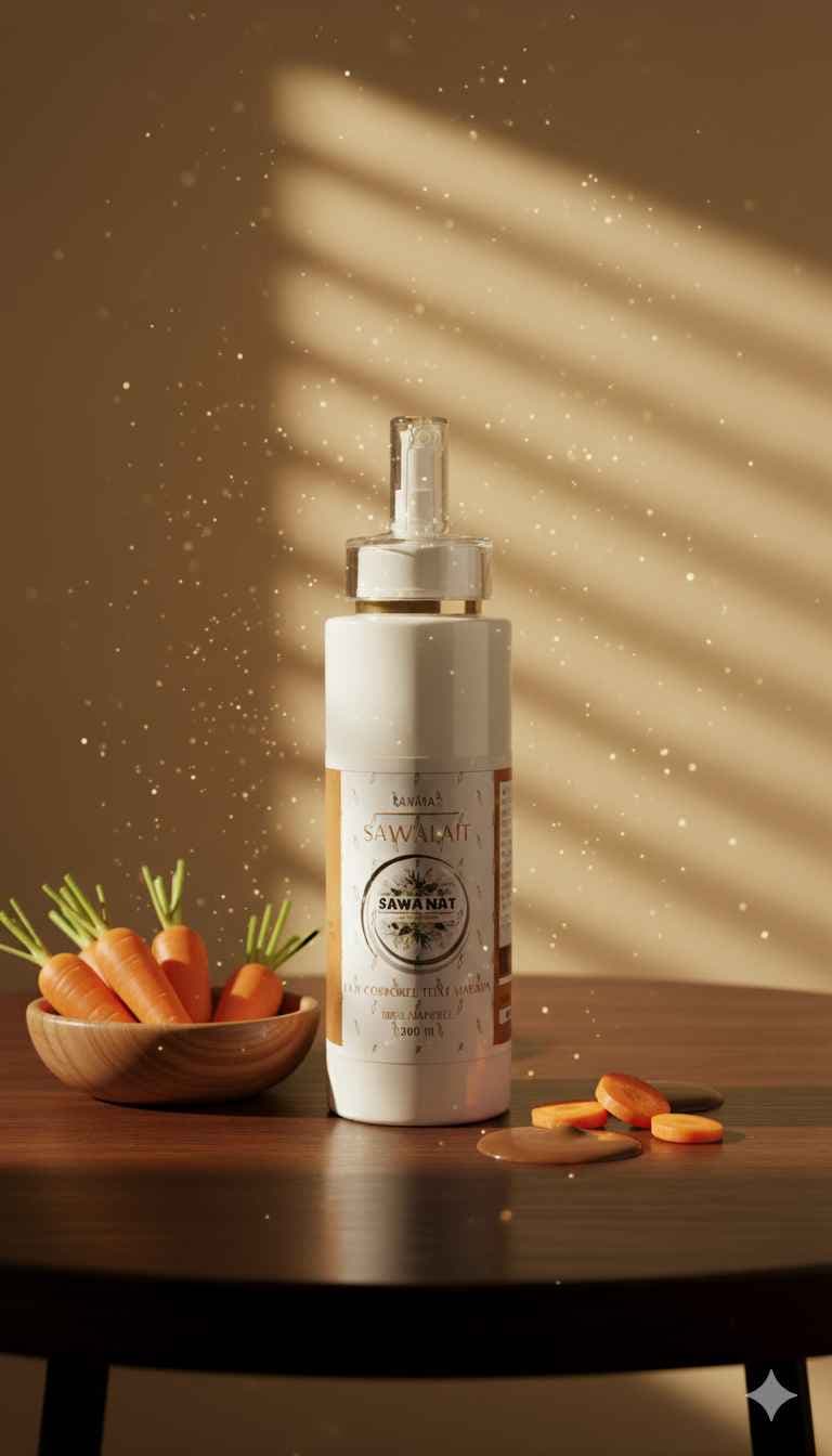 Lait de corps teint marron 