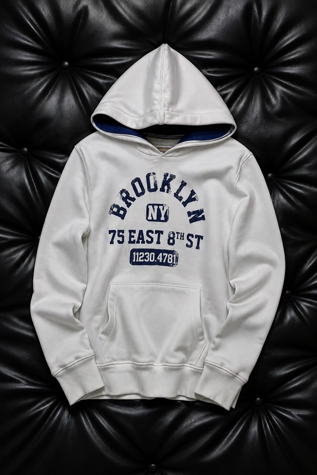 pull-over blanc streetwear