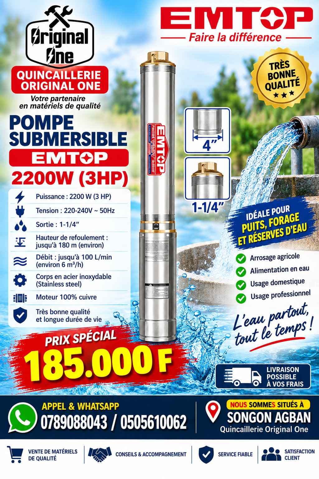 pompe de forage électrique
