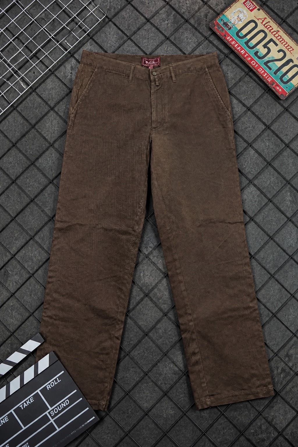pantalons cargo marron