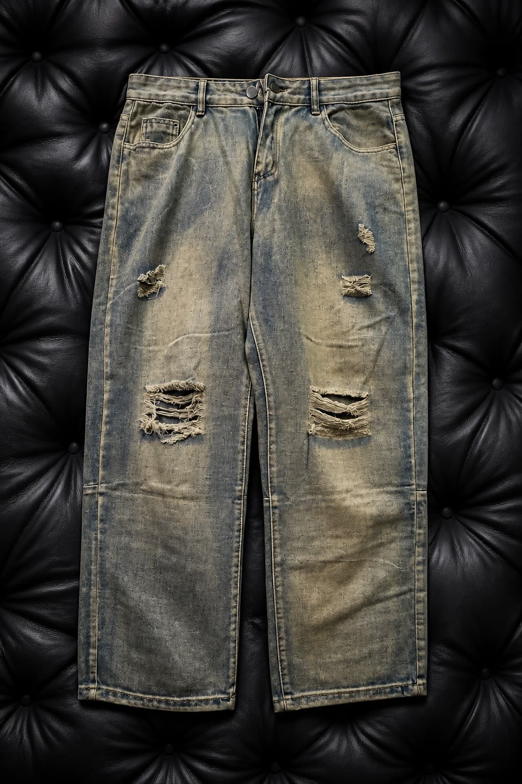 pantalon jean cargo décontracté