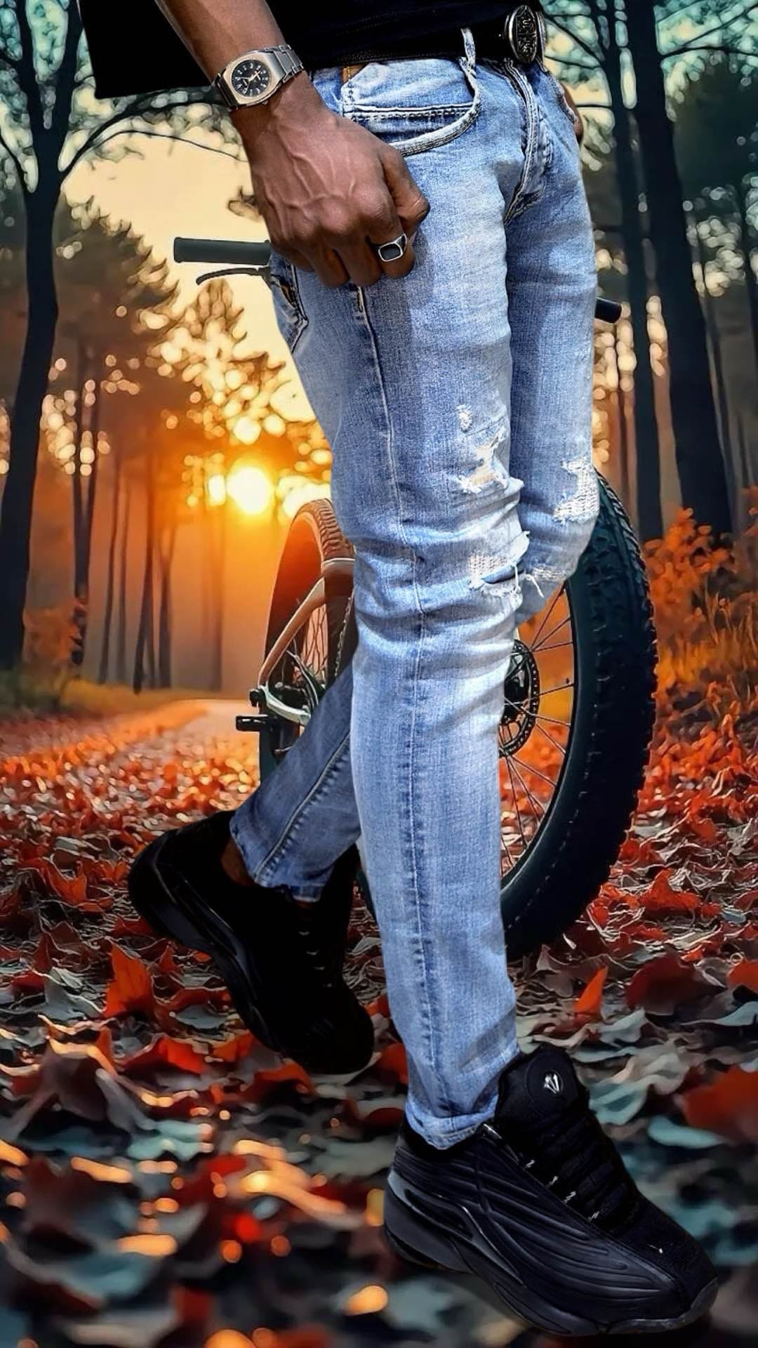 pantalon jean décontracté
