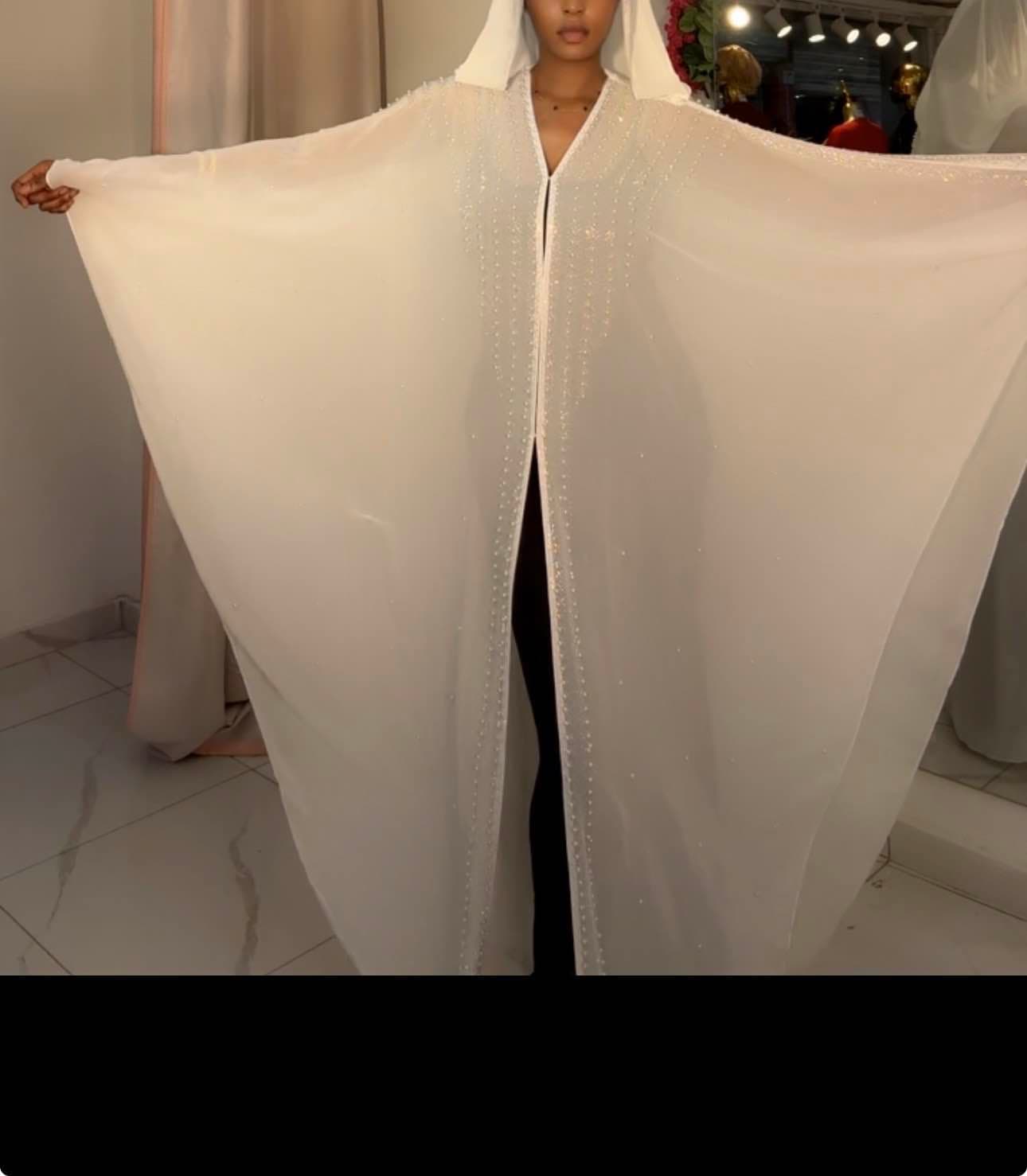 abaya blanc
