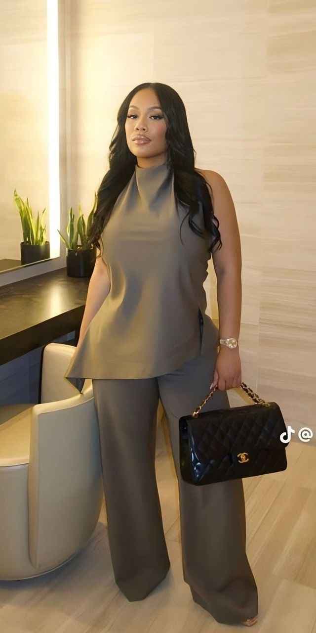 Ensemble pantalon + dos nu 
