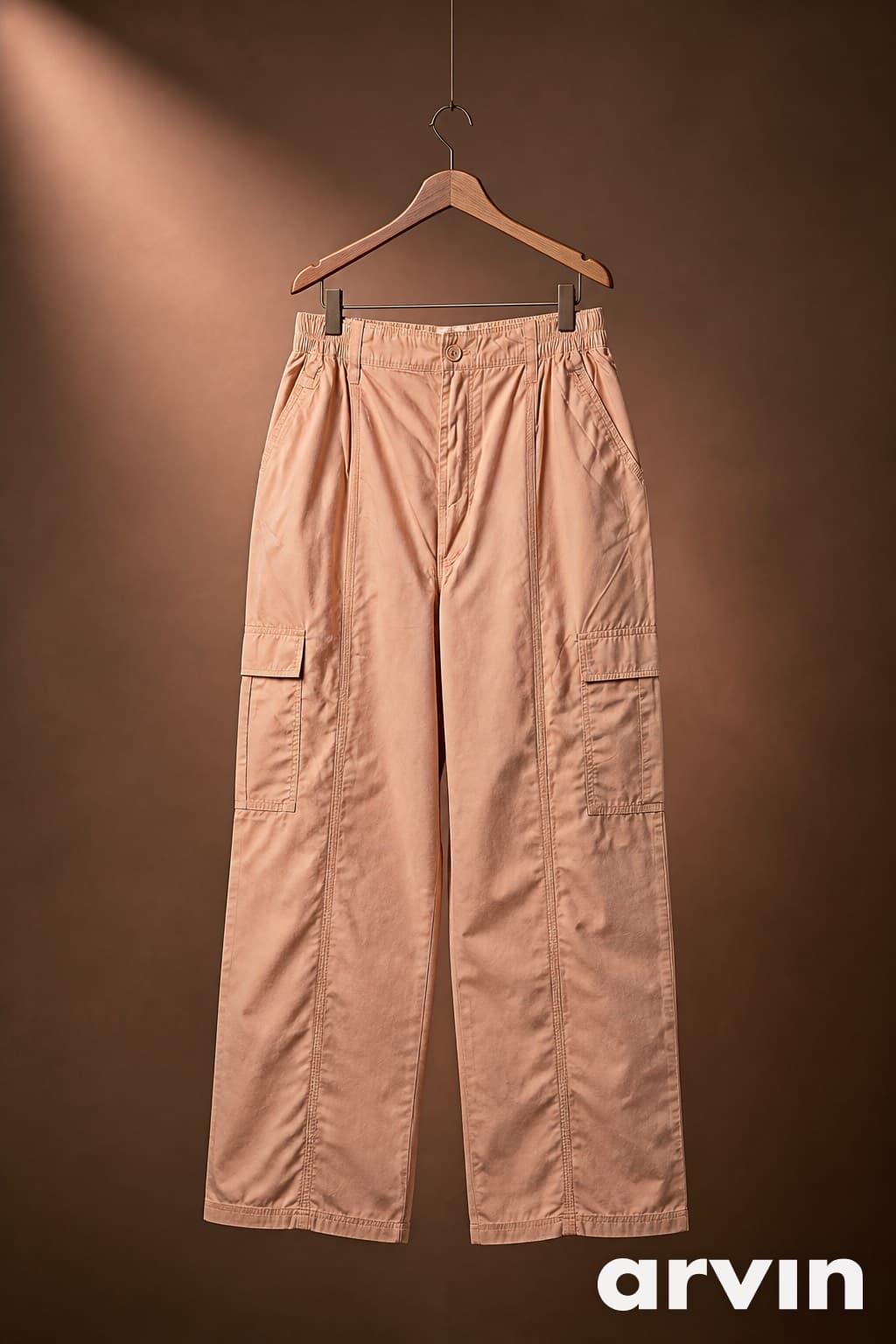 pantalon cargo rose