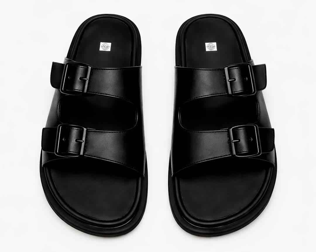 sandale en cuir