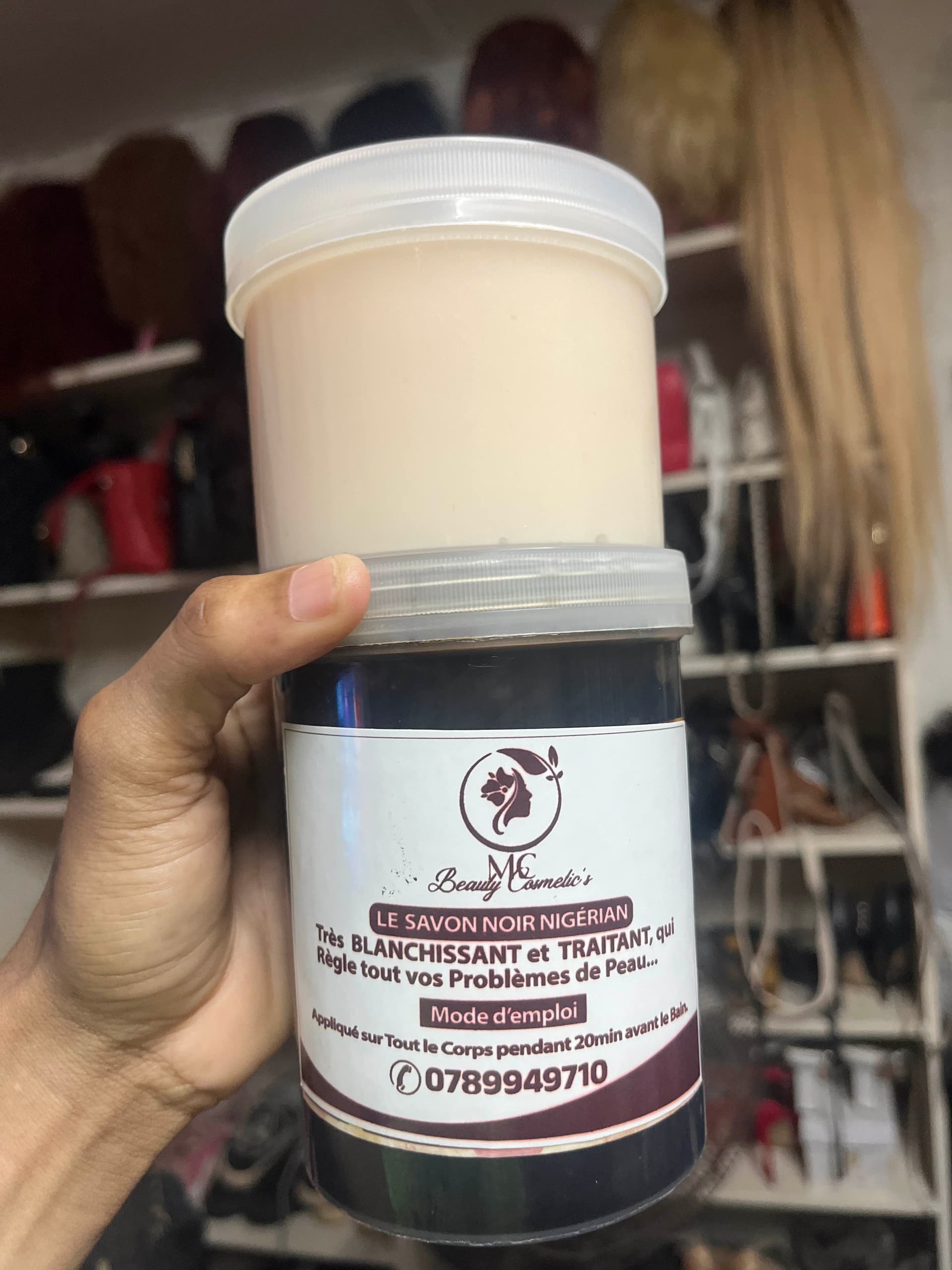 pommade + savon 