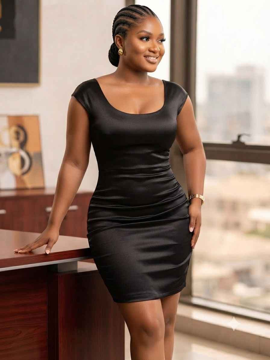 robe noire moulante