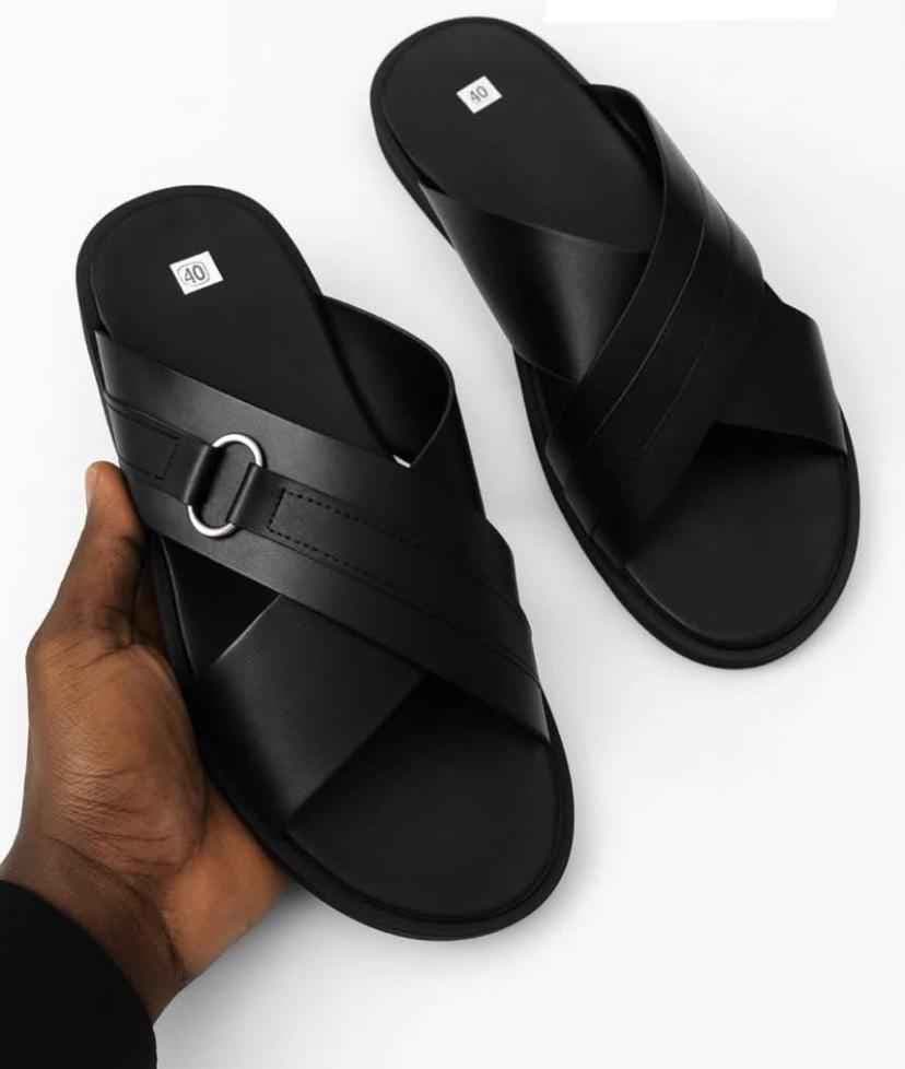 sandale en cuir