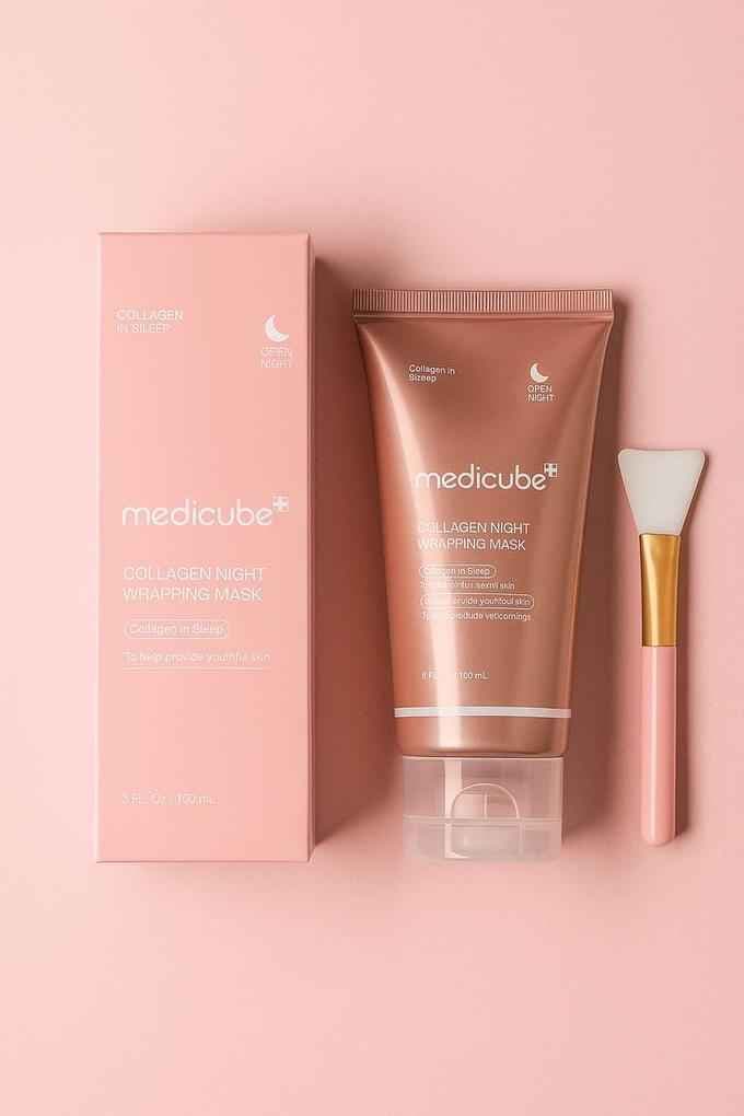 masque collagène medicube+ pinceau