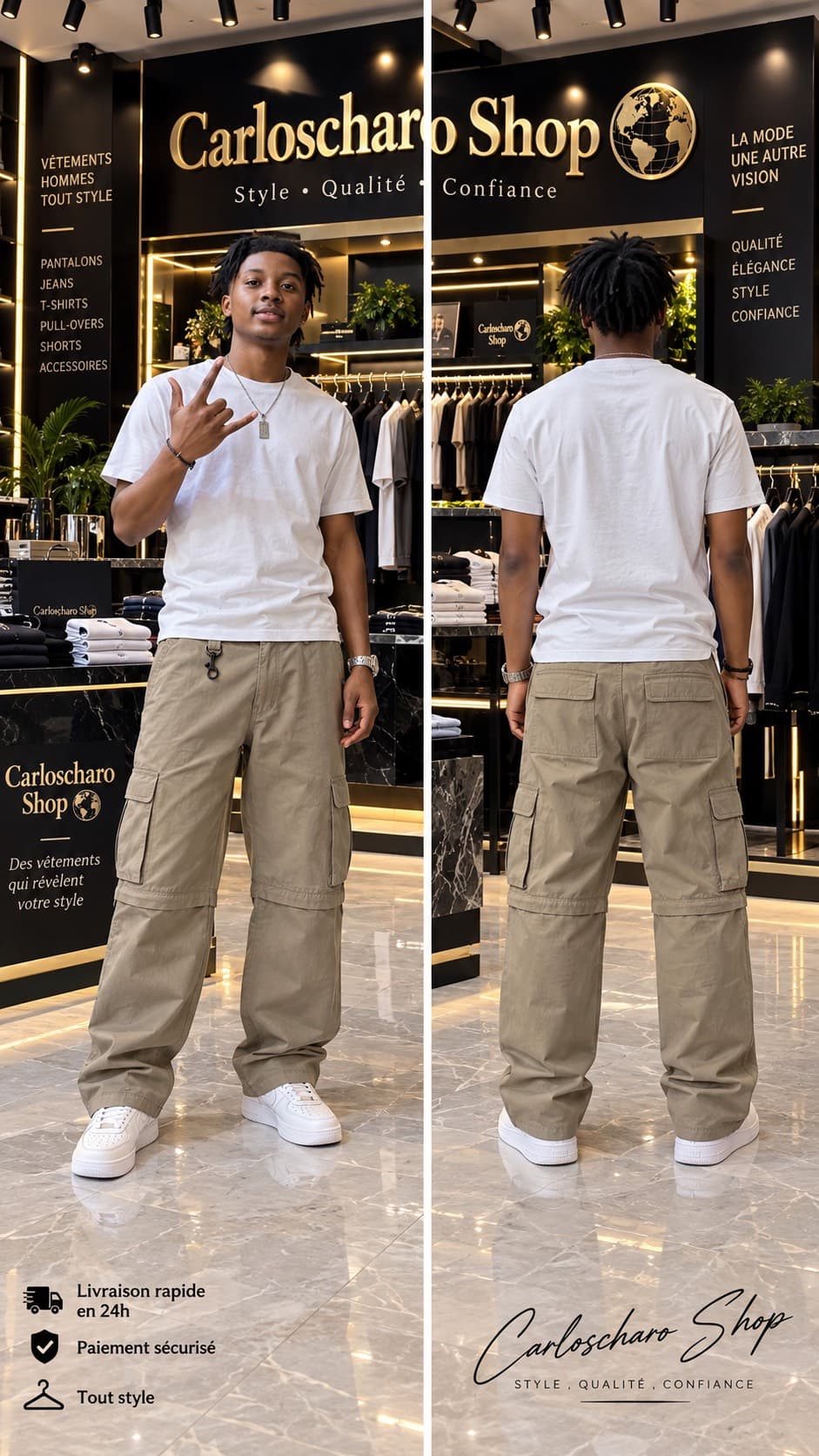 pantalon cargo