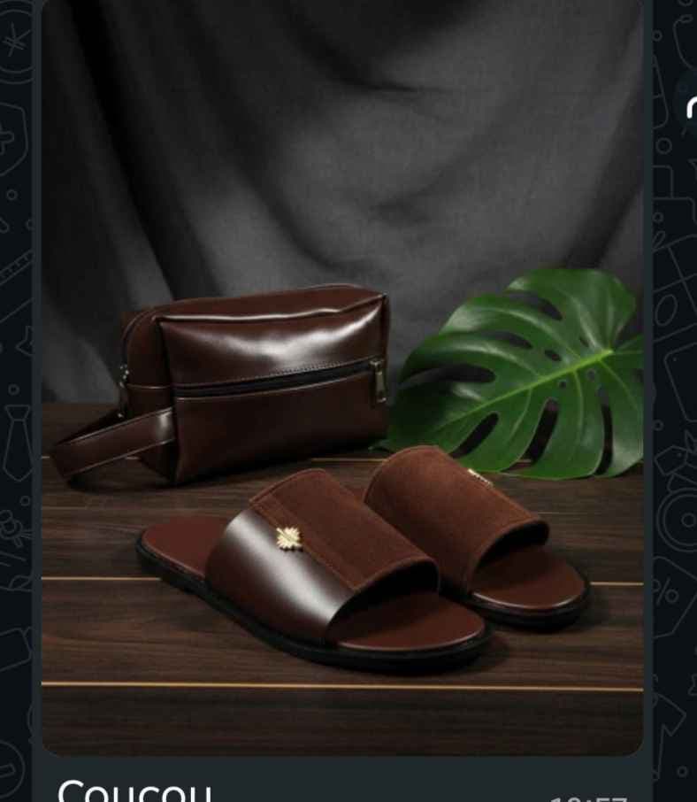 sandale en cuir