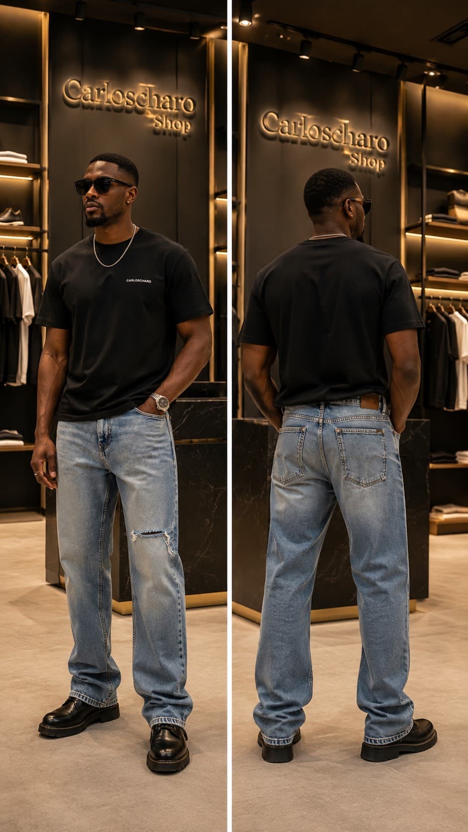 pantalon jean décontracté