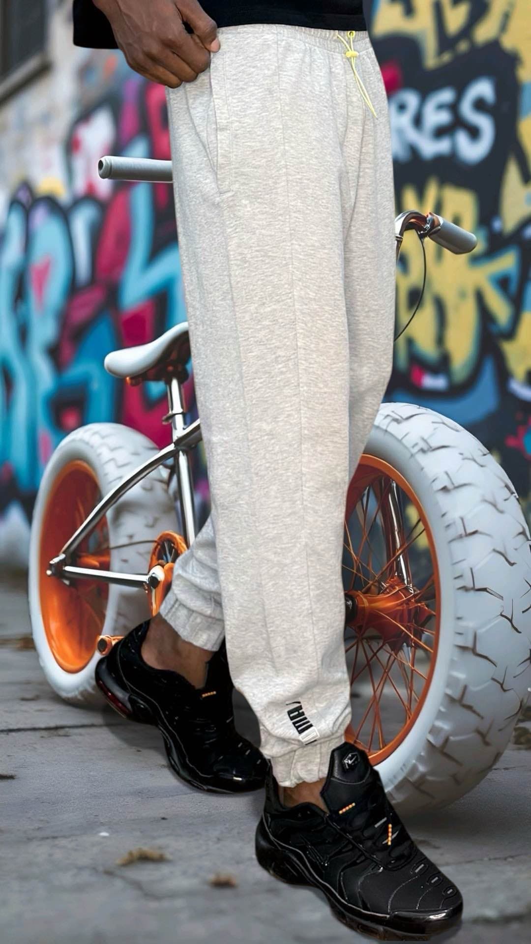 pantalon jogging beige