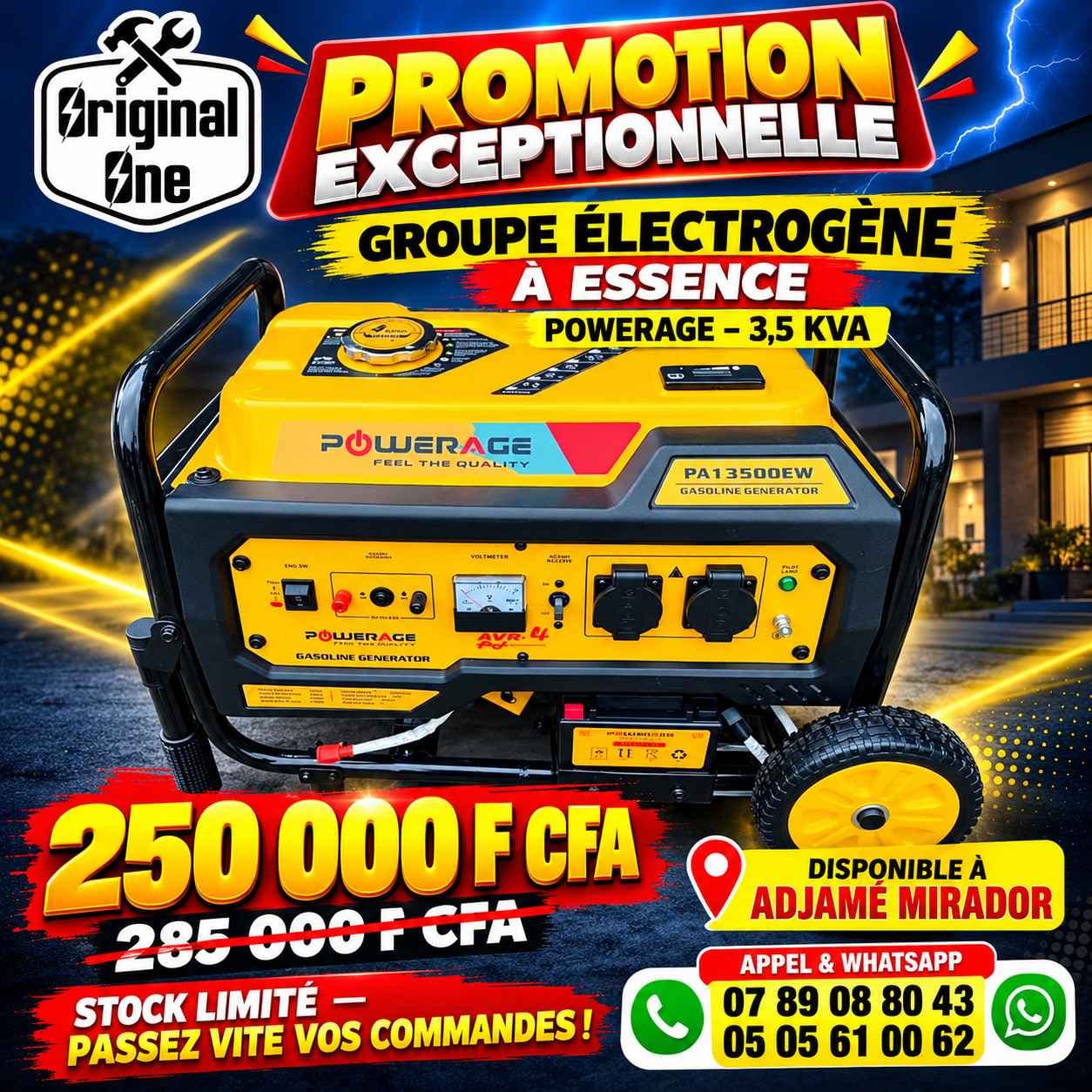 groupe électrogène essence 3,5kva
