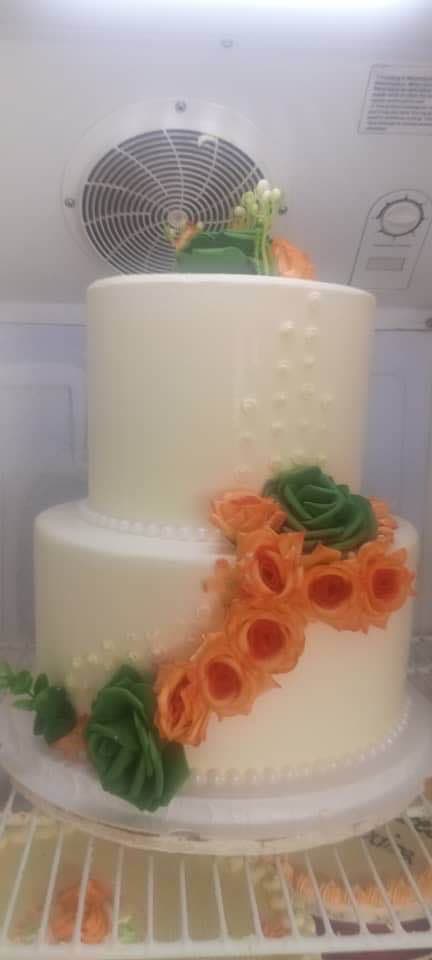 gâteau de mariage et baptême 2 niveaux