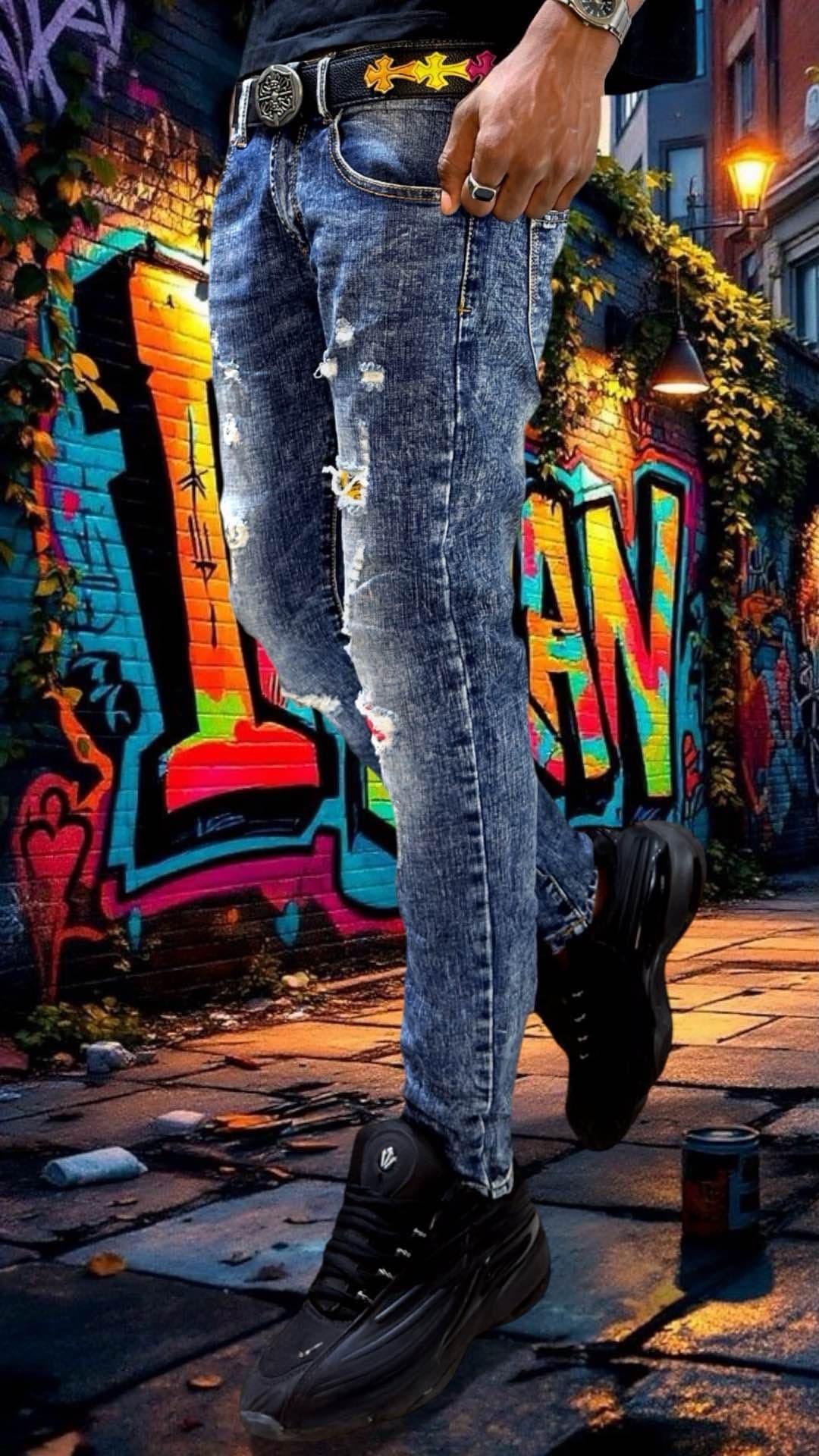 pantalon jean décontracté