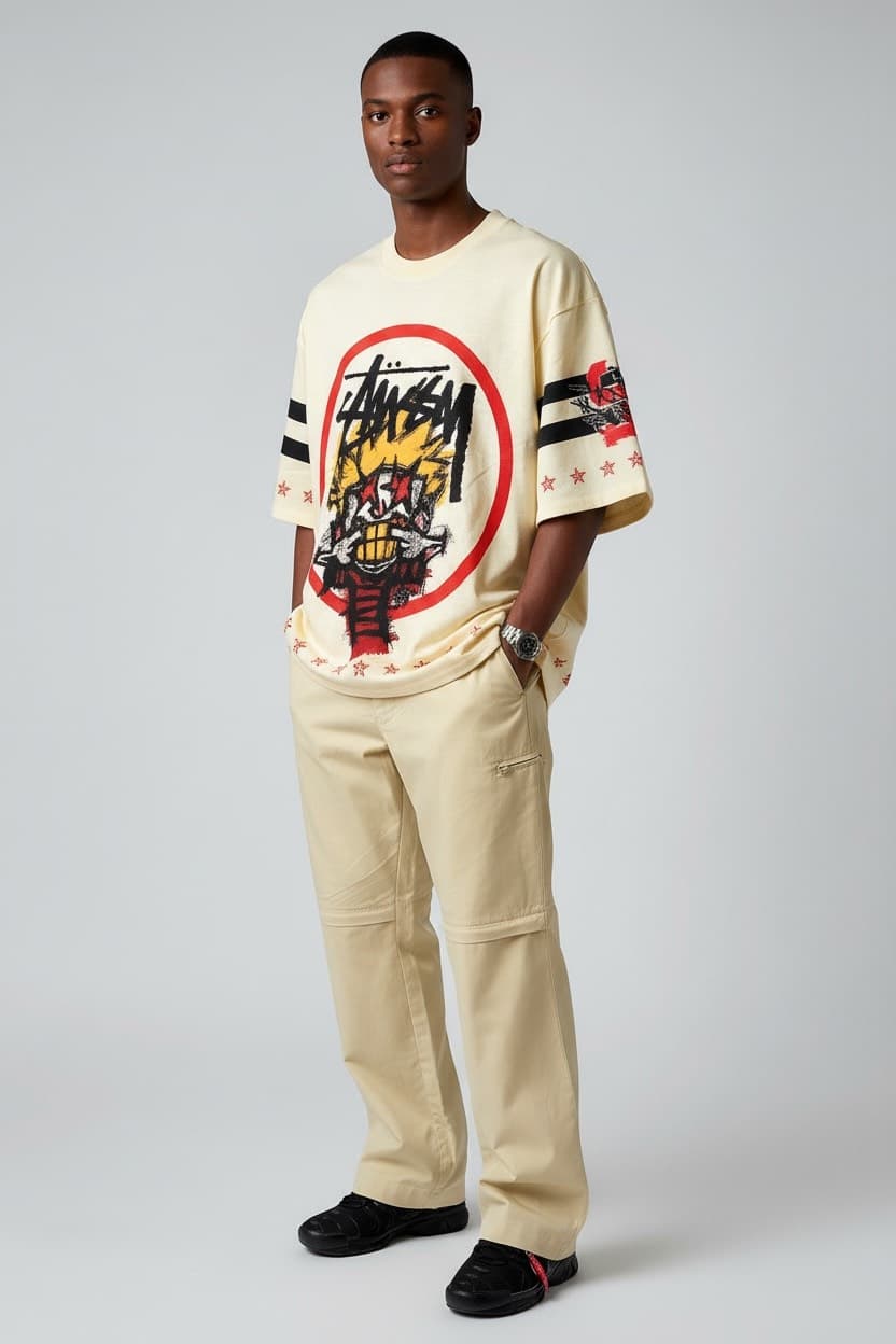 t-shirt jaune streetwear