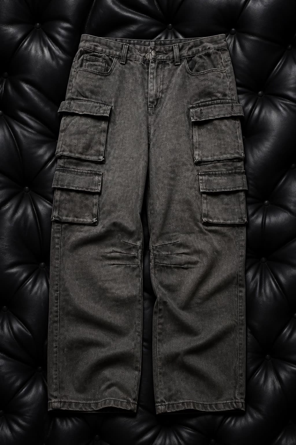 pantalon cargo jean noir robuste