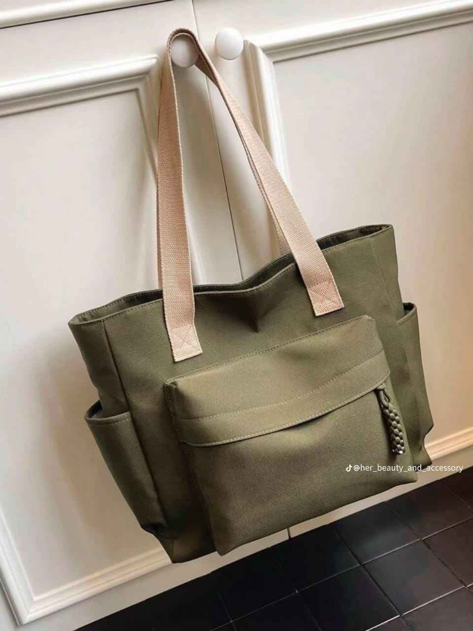sac cabas vert 
