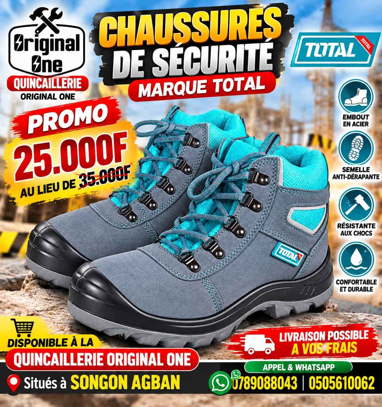 chaussures de sécurité total