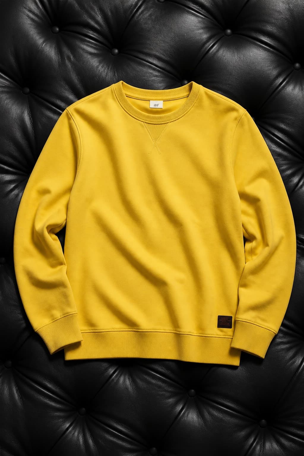 pull-over jaune basique